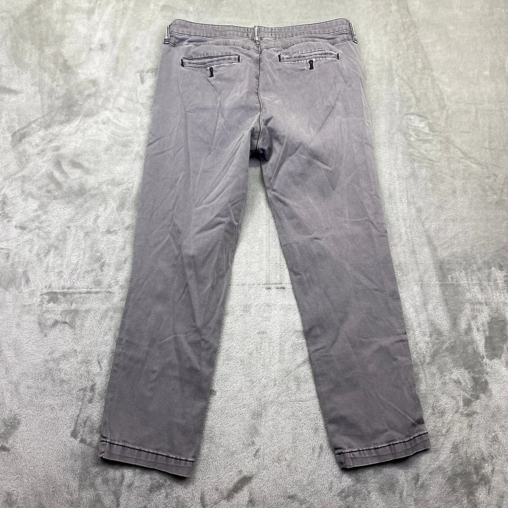 Anthropologie Chino Slim Pants Purple Faded‎ Garment Dyed Trousers Size 28